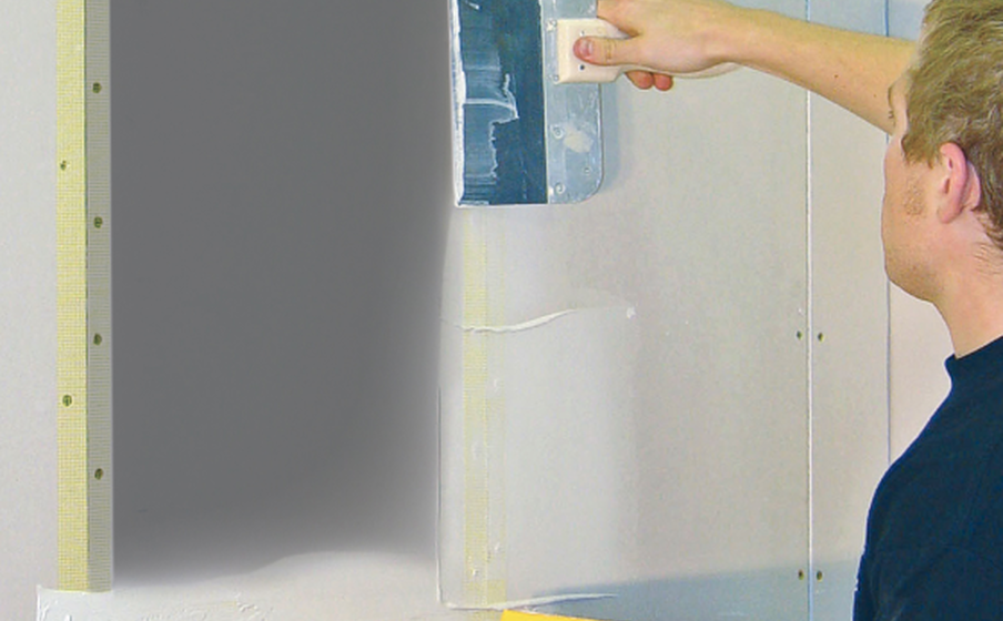 Conceal C62 Loudspeaker system installs like a standard drywall patch. - Image